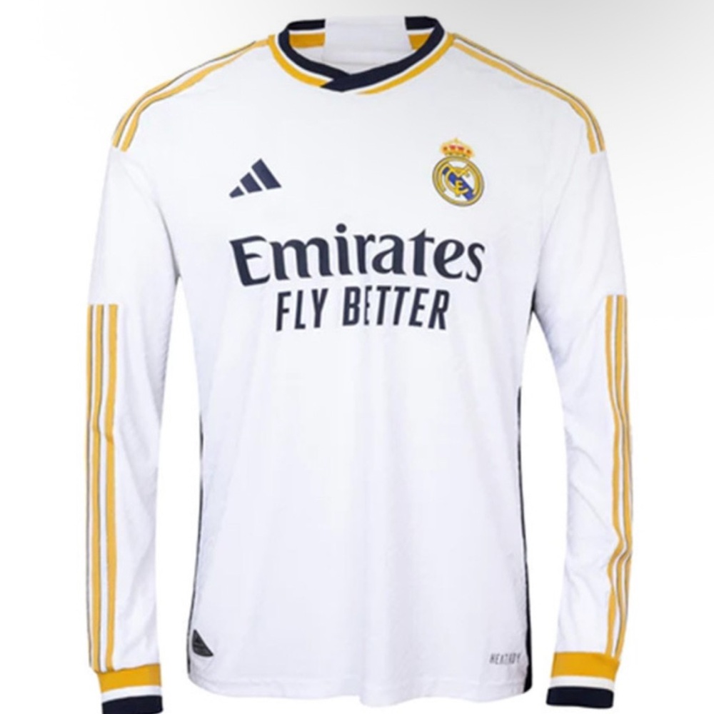 Real Madrid 2023 Long Sleeve Home Jersey